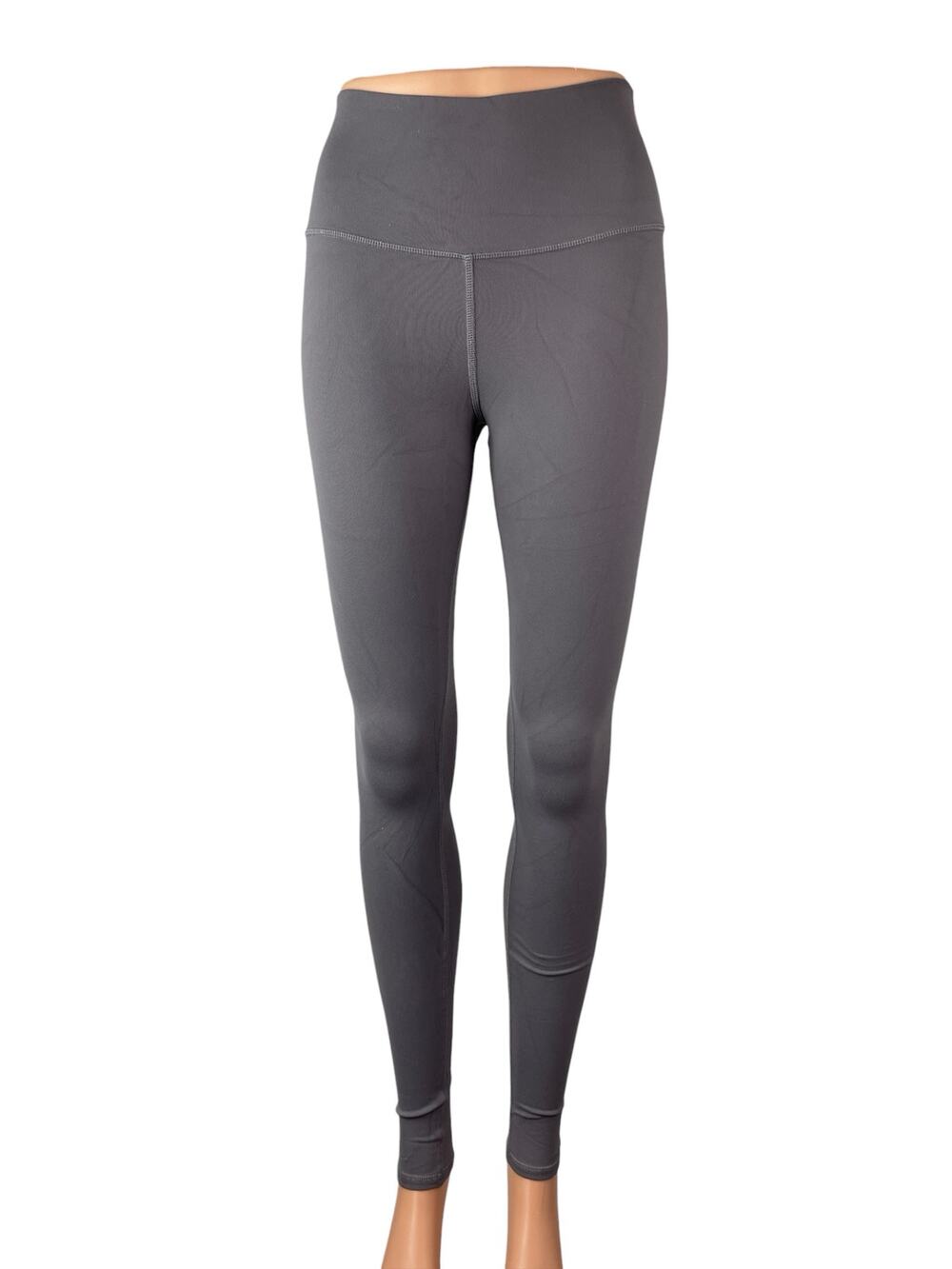 Alo Yoga Gray High Rise Skinny Yoga Gym Athletic Activewear Leggings Pants S/M